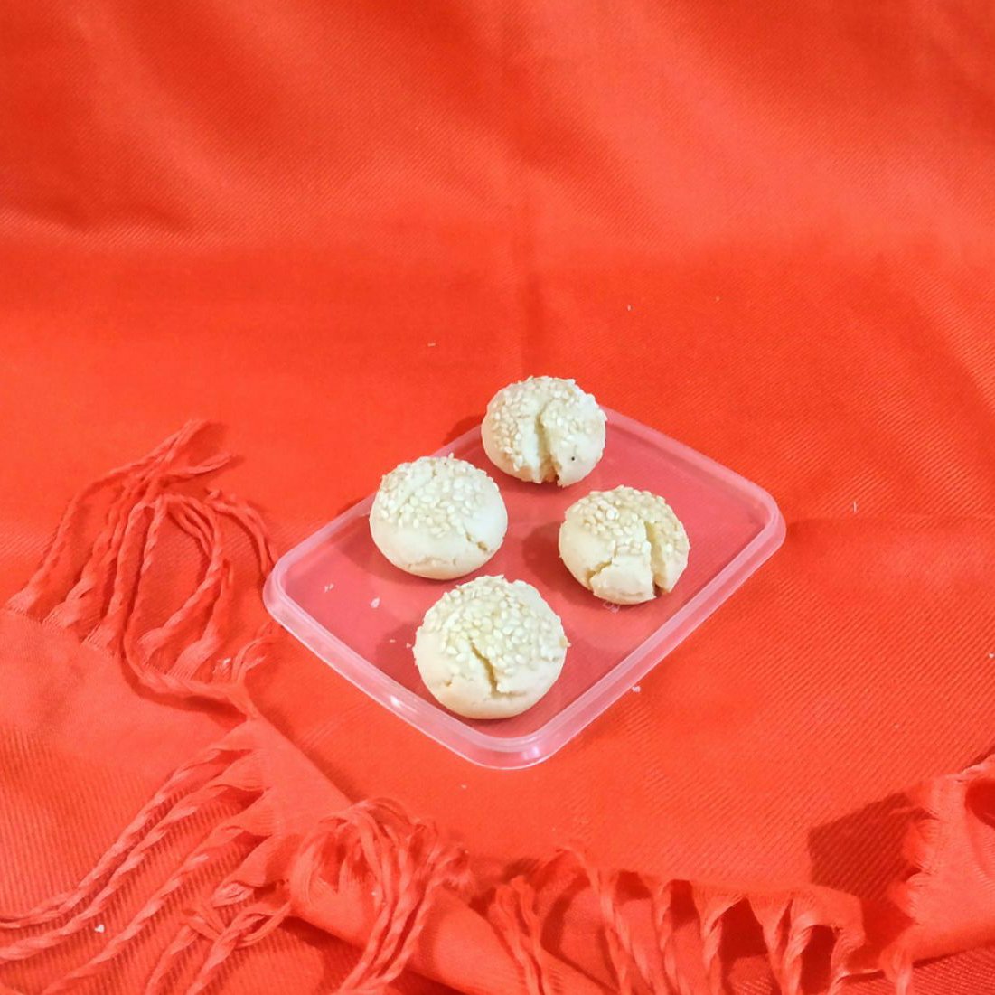 شیرینی قندی ساده کنجدی خانگی (0٫5کیلویی)