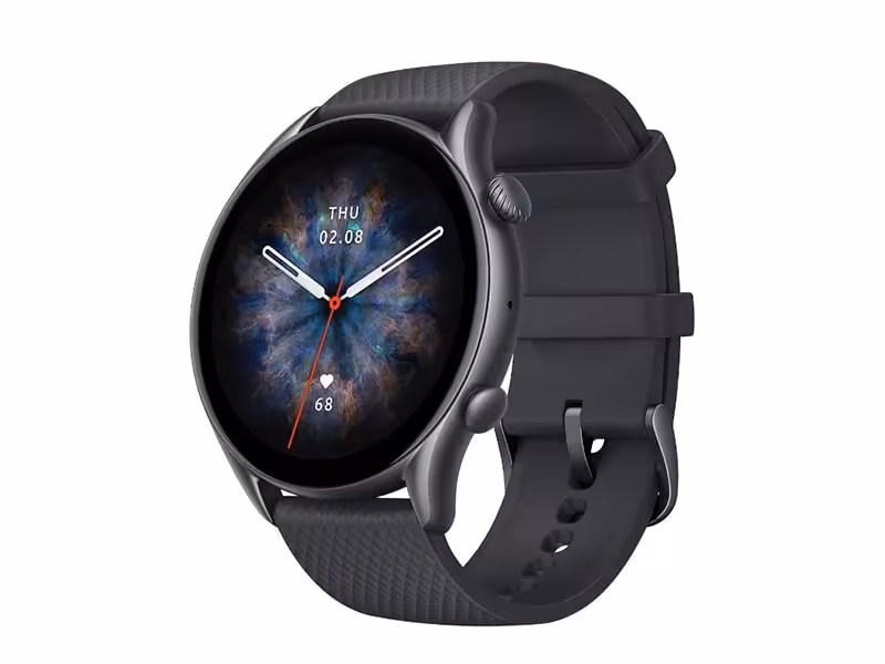 ساعت هوشمند شیائومی با قابلیت پاسخ به تماس Xiaomi Amazfit GTR 3 Pro Smartwatch (فریم خاکستری-بند قهوه ای)