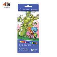 مداد رنگی 12 رنگ سی کلاس جعبه مقوایی