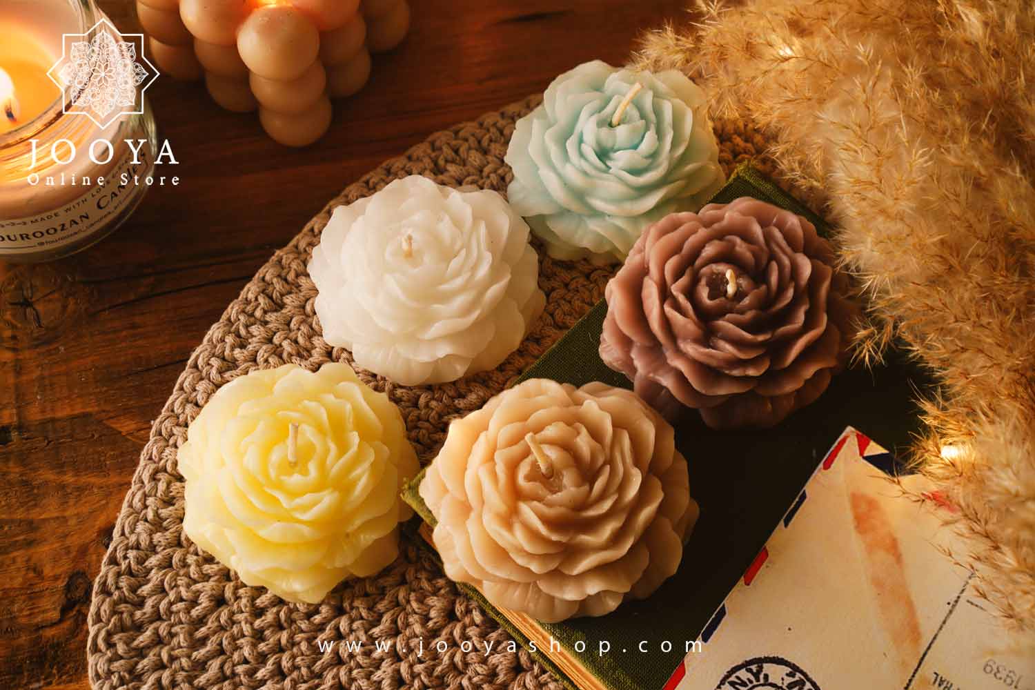 شمع مدل گل آلاله