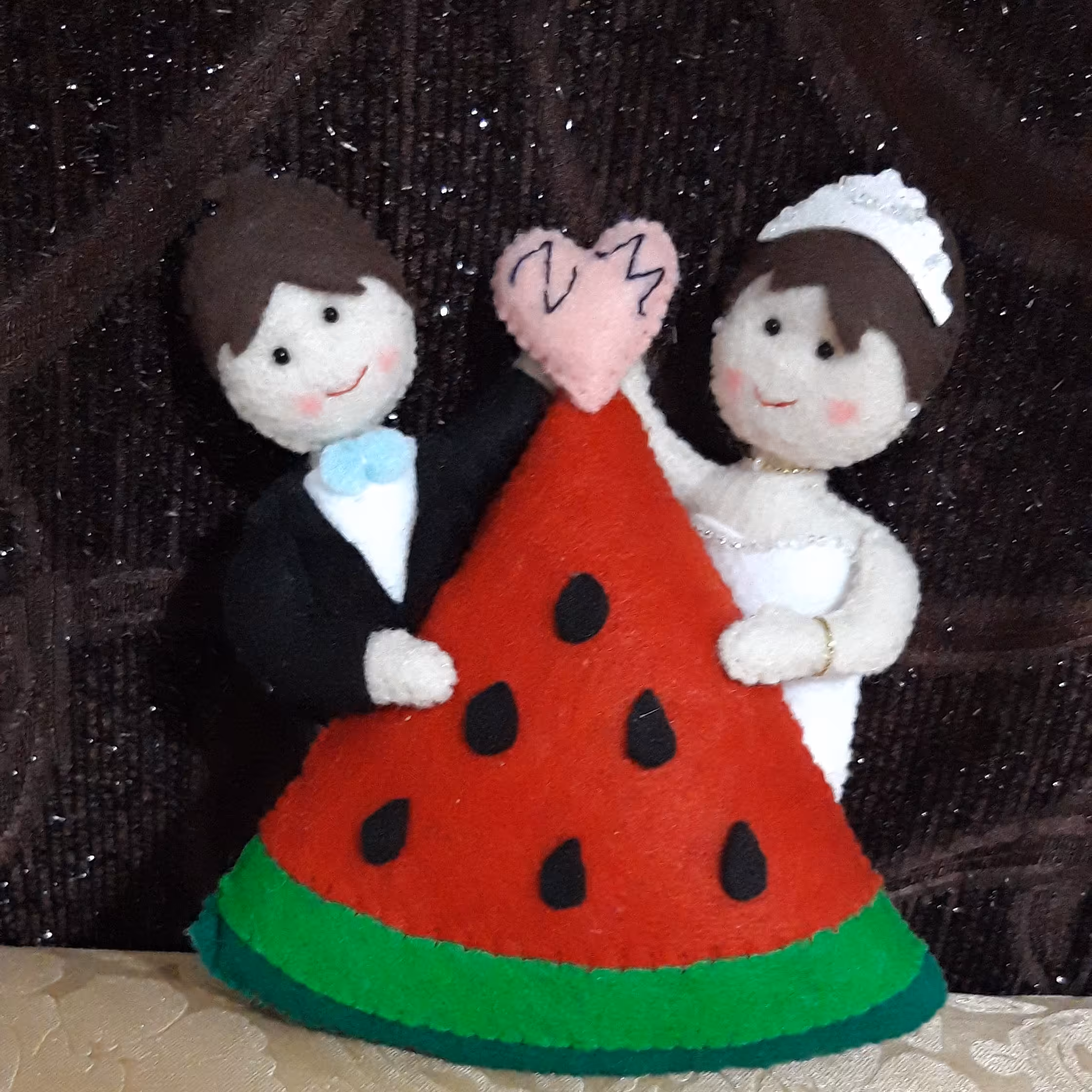 هدیه نمدی  عروس و داماد شب یلدا