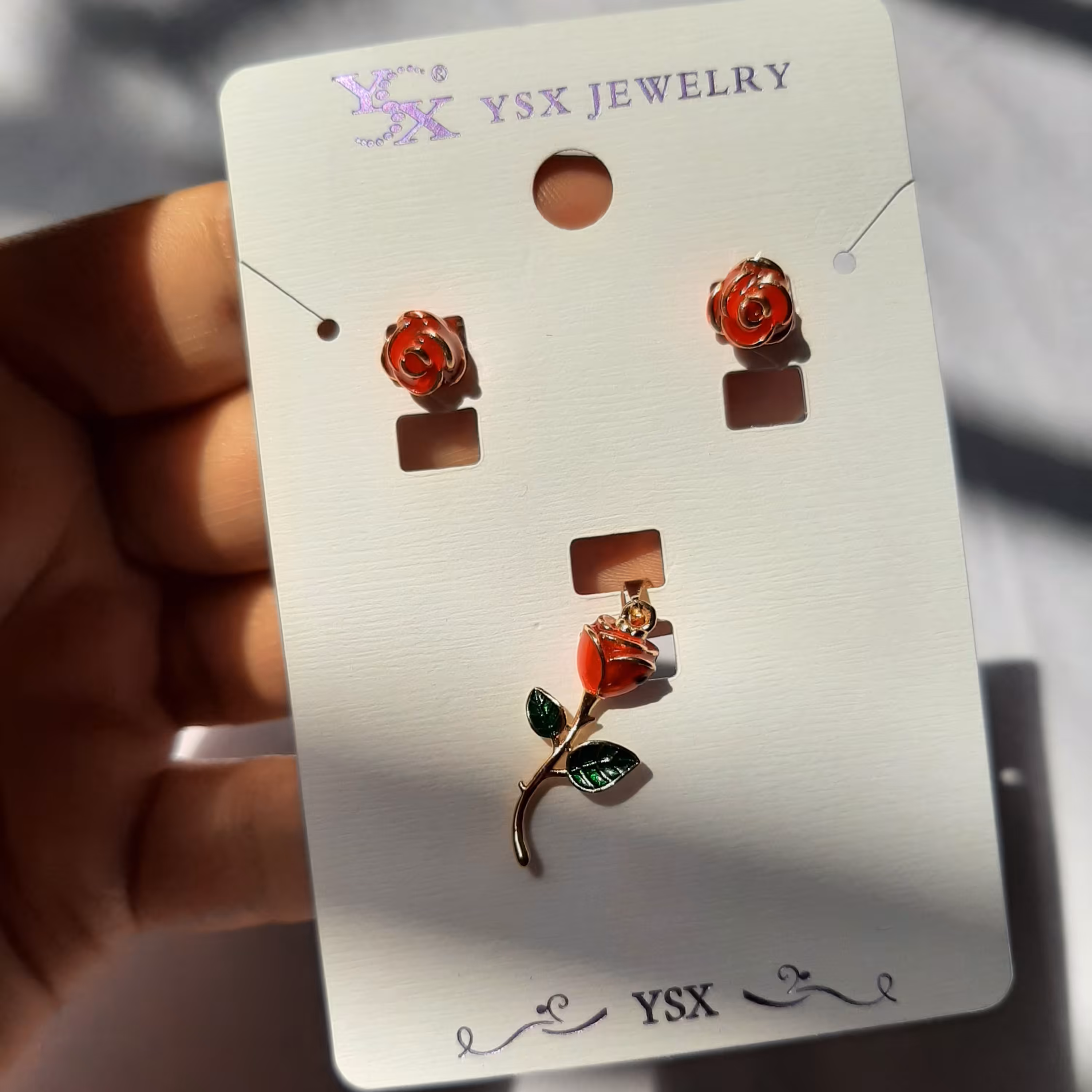 نیم ست گل رز 