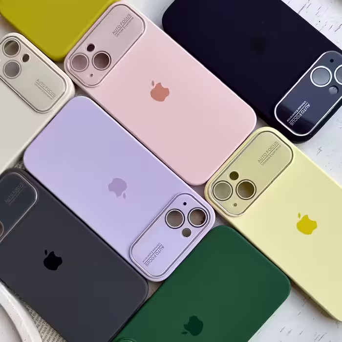 قاب سیلیکونی silicon lens case در 8 رنگ برای آیفون سری 12 تا 14 پرومکس