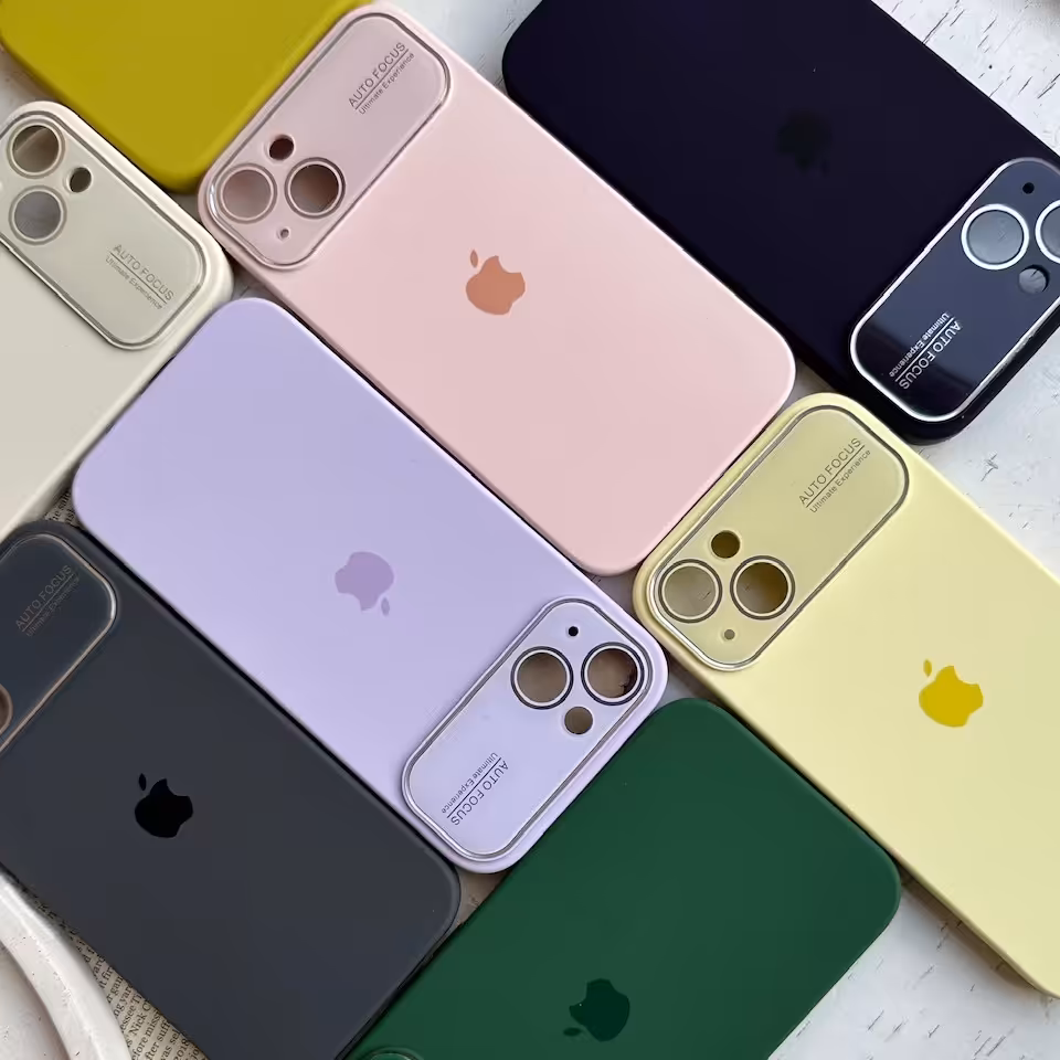 قاب سیلیکونی silicon lens case در 8 رنگ برای آیفون سری 12 تا 14 پرومکس