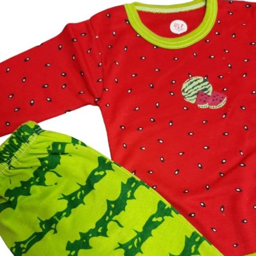 بلوز شلوار هندوانه یلدایی همراه کلاه