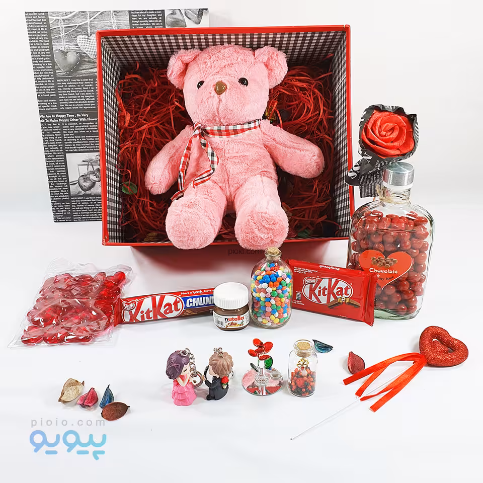 پکیچ ولنتاین با عروسک خرس ولنتاینی