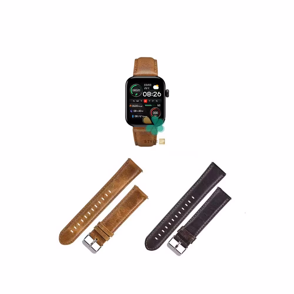 بند چرمی ساعت شیائومی Xiaomi Mibro T1 مدل Genuine Leather