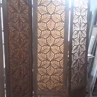 پاراوان مشبک پشت بسته طرح برگ