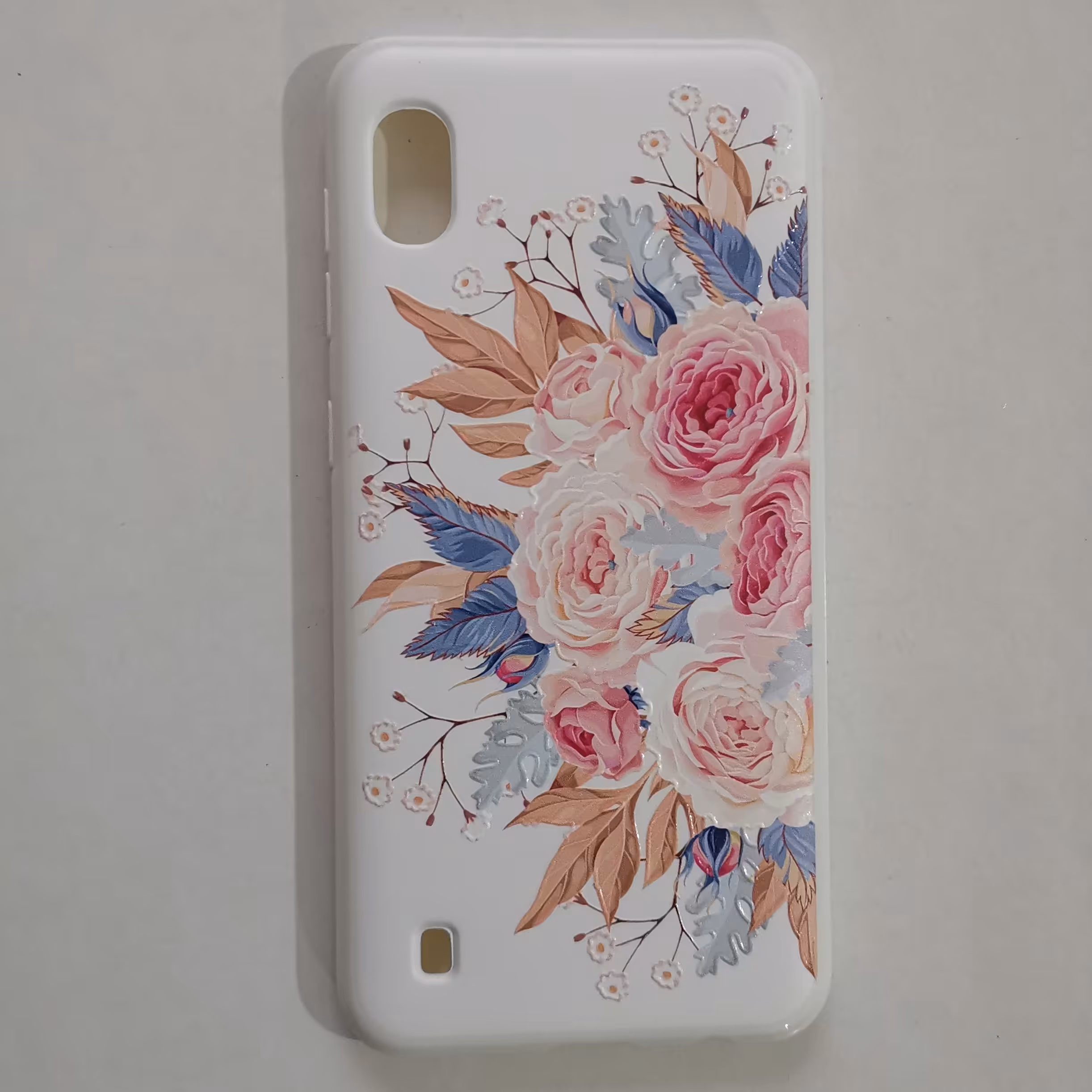 قاب طرحدار  ژله ای گلدار گوشی سامسونگ A10