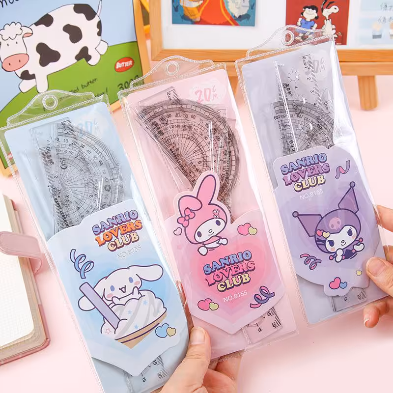 ست خط کش کرومی 20 سانتی