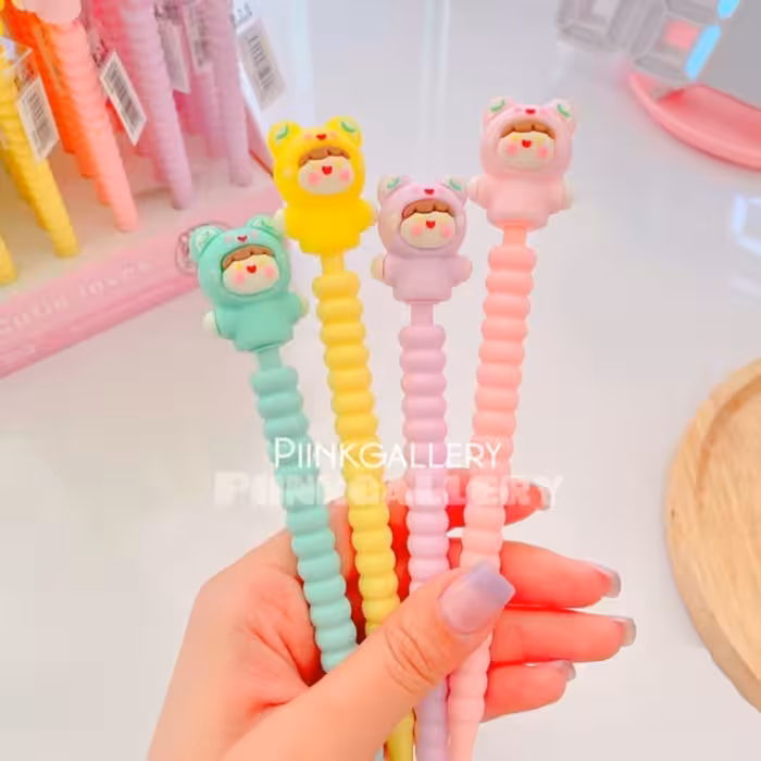 اتود فانتزی سیلیکونی دختر خرسی یادختر لپ گلی