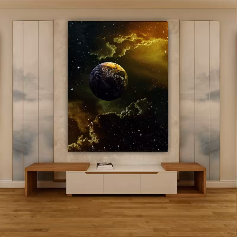 استیکر طرح شهاب سنگ کهکشان و سیاره مدل SDA124