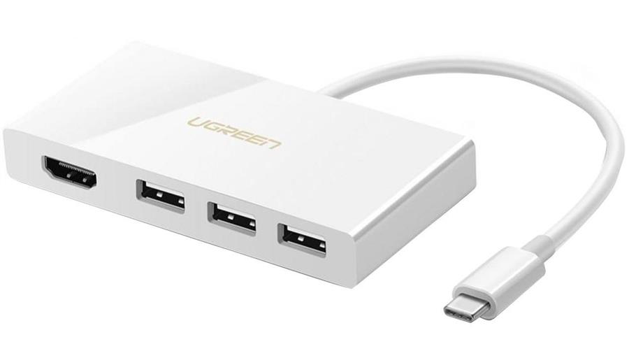 هاب USB-C چهار پورت یوگرین مدل 40374