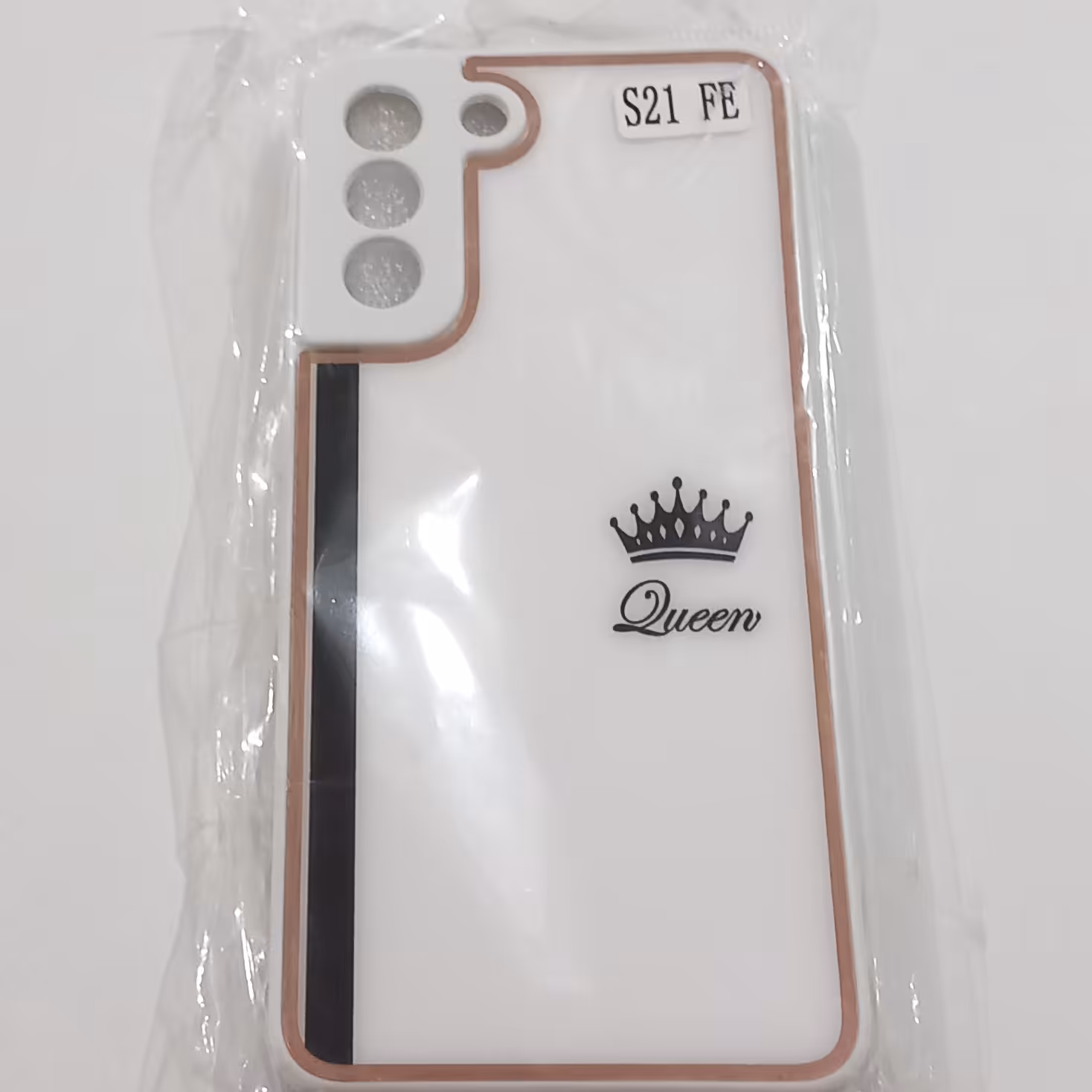 قاب گوشی دور طلایی S21FE