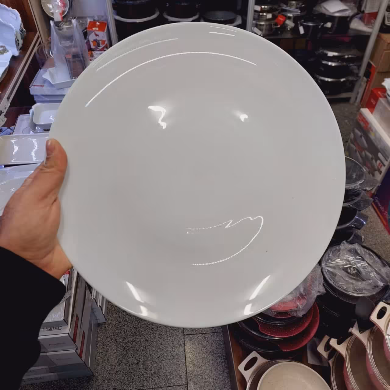 دیس آرکوپال سفید ساده بسیار شیک و زیبا با کیفیت عالی