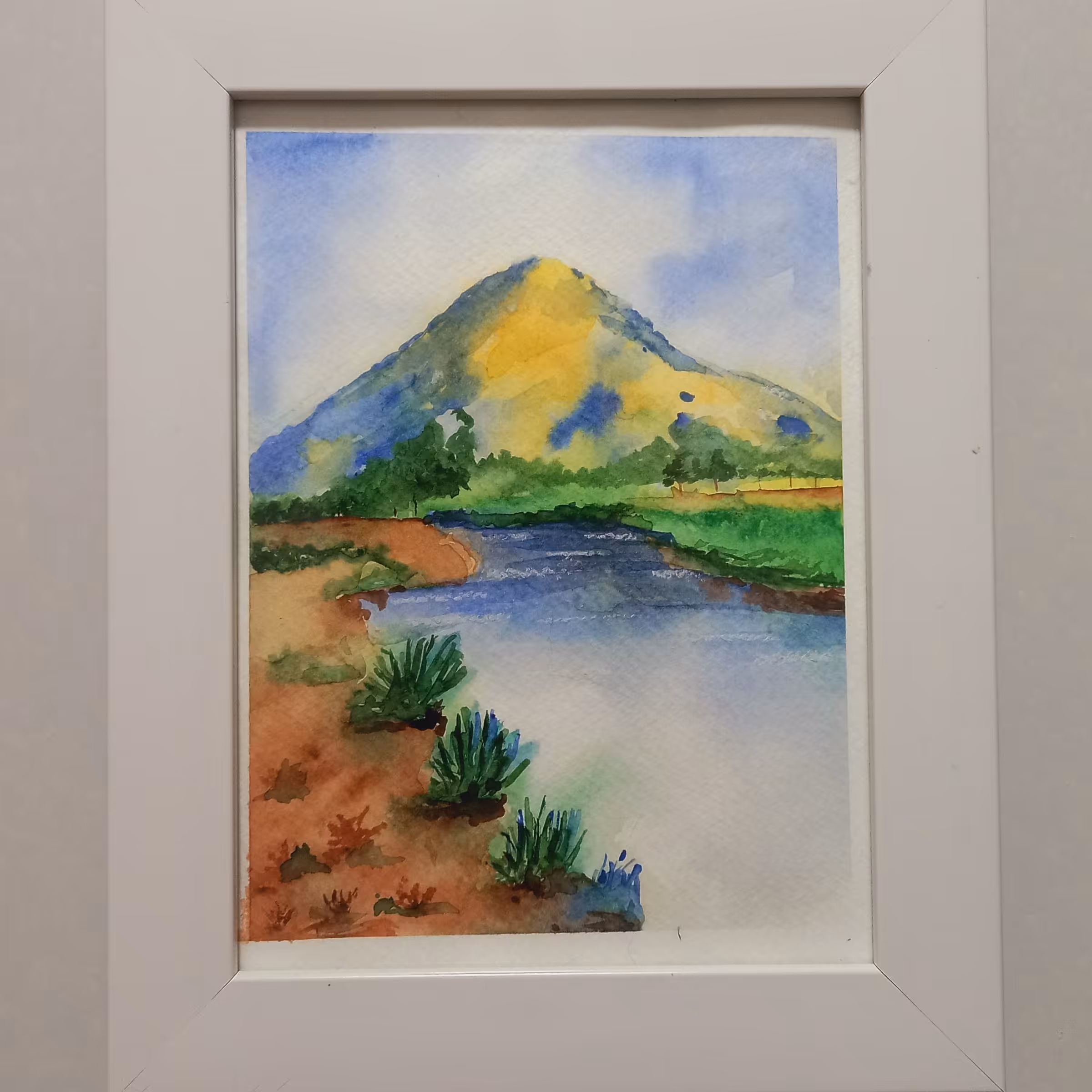 تابلو نقاشی با آبرنگ سایز 21در 16