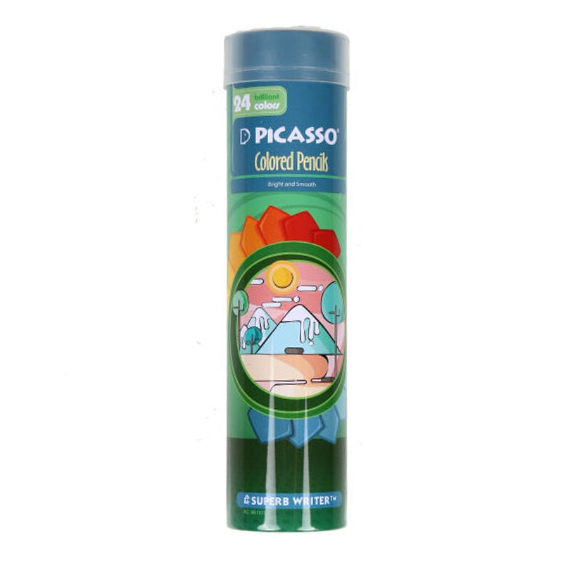 مداد رنگی 24 رنگ فلزی پیکاسو(picasso)اصلی