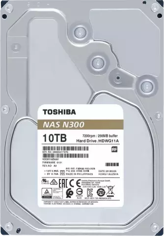 قیمت و خرید هارد اینترنال توشیبا N300 ظرفیت 10 ترابایت مدل HDWG11A