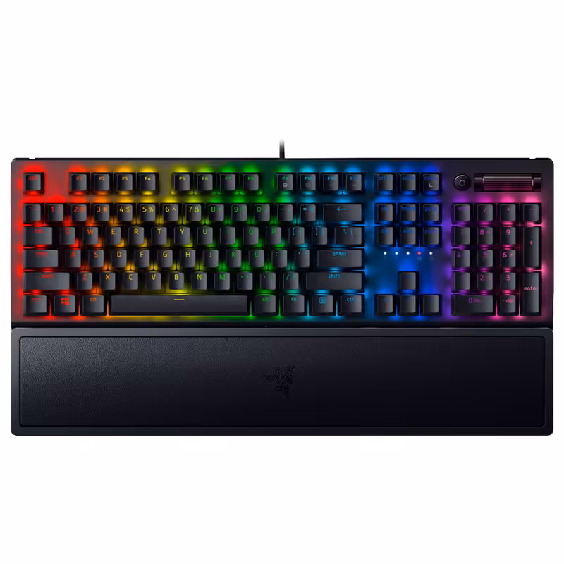 کیبورد مخصوص بازی ریزر مدل BLACKWIDOW V3 YELLOW SWITCH ( LINEAR ) - کالاوما