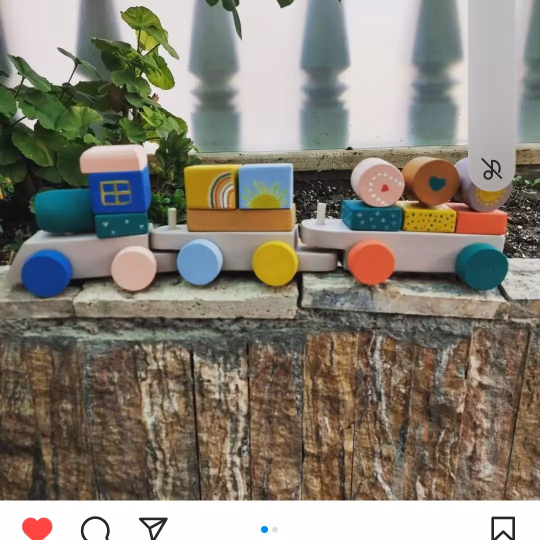 اسباب بازی چوبی قطار مونته سوری