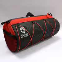 کیف دوچرخه استوانه ای روی فرمان - قرمز- 20 سانتی متری - برزنتی