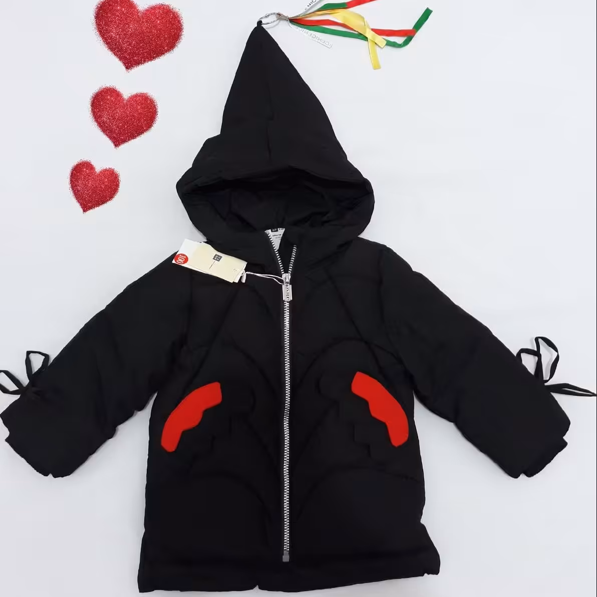 کاپشن دخترانه طرح فرشته