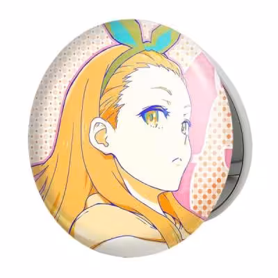 آینه جیبی خندالو طرح کورومی انیمه لیکوریس ریکویل Lycoris Recoil مدل تاشو کد 23096