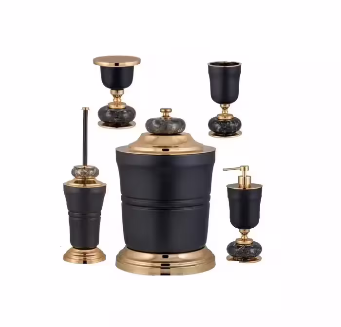 ست اکسسوری سرویس بهداشتی 5تکه DORITA مدل  SHELVY STONE