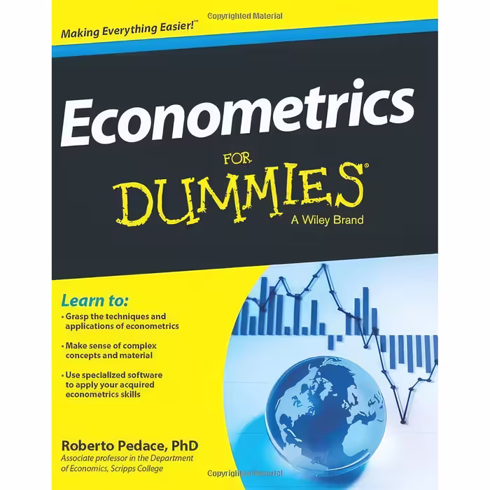 کتاب زبان اصلی Econometrics For Dummies اثر Roberto Pedace انتشارات For Dummies
