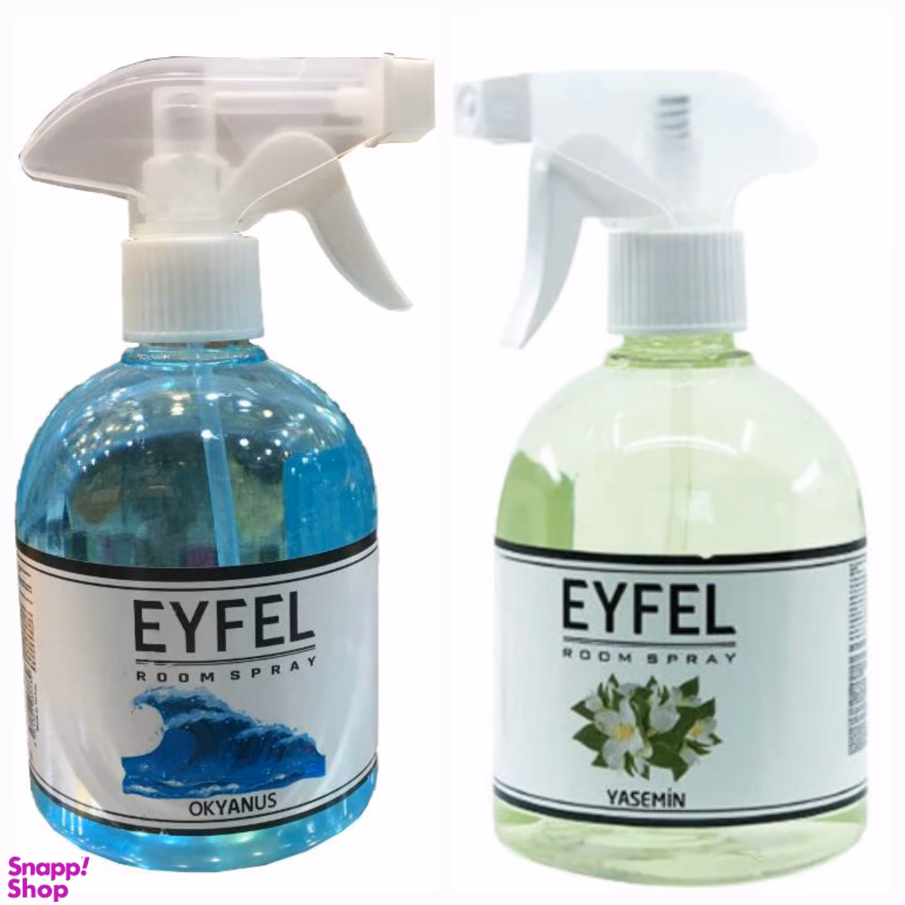 اسپری خوشبوکننده هوا ایفل مدل اوشن و گل یاس بسته 2 عددی