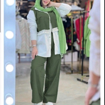 ست مانتو شلوار زنانه شانتون مدل نیلا