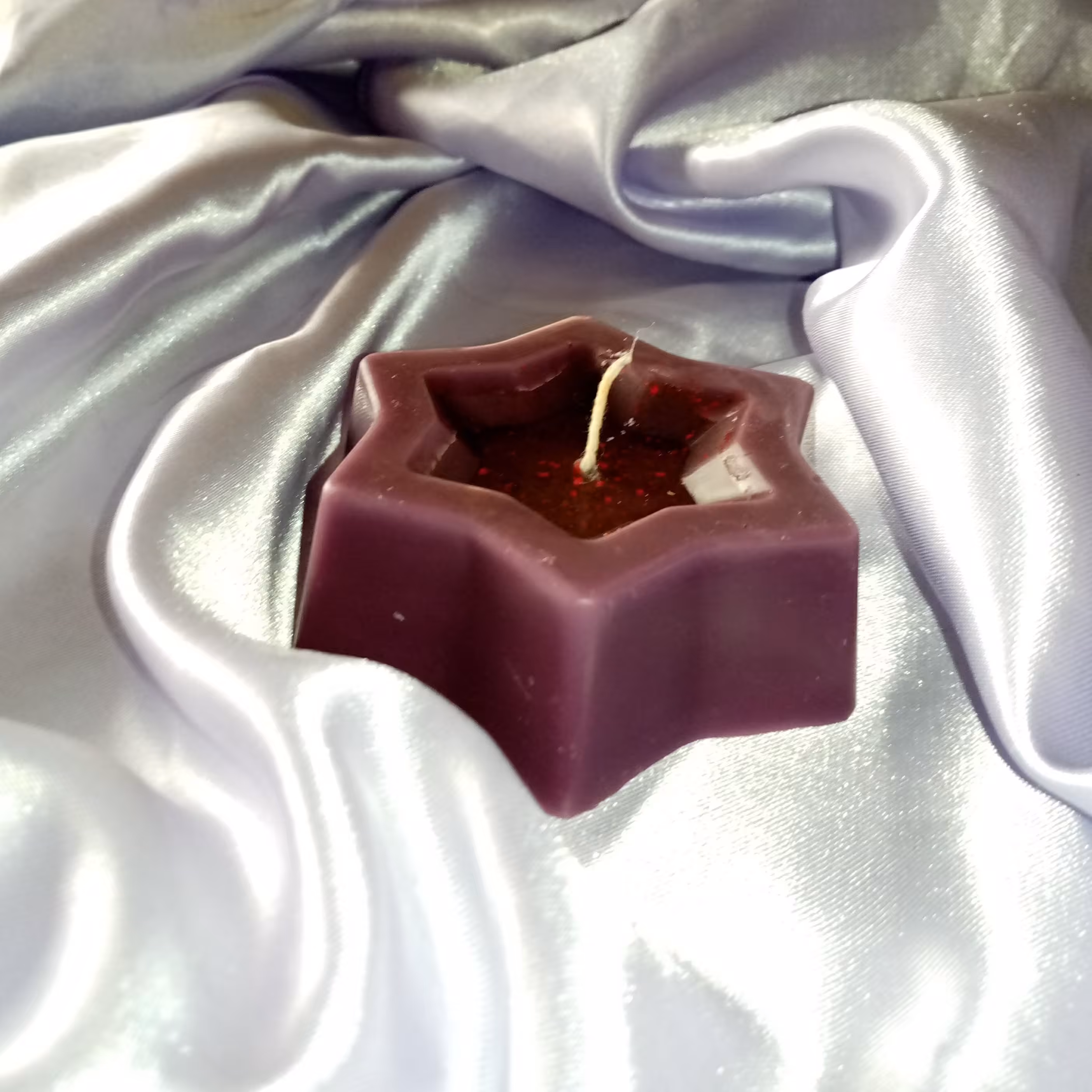 شمع ستاره ای رنگی  معطر (دستساز)قابل سفارش در رنگهای متنوع