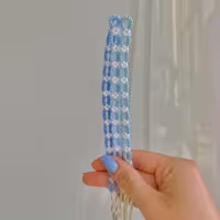 دستبند دوستی دستبافت - طرح گل