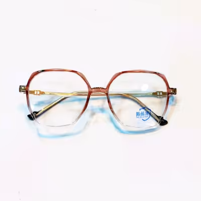عینک طبی سایز بزرگ رنگ یاسی بادمجانی کیفیت بالا