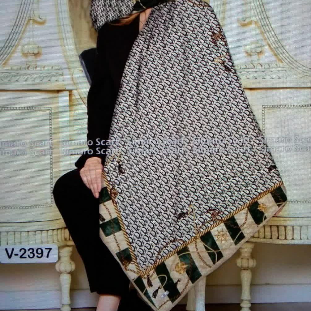 روسری نخی مجلسی کدB4
