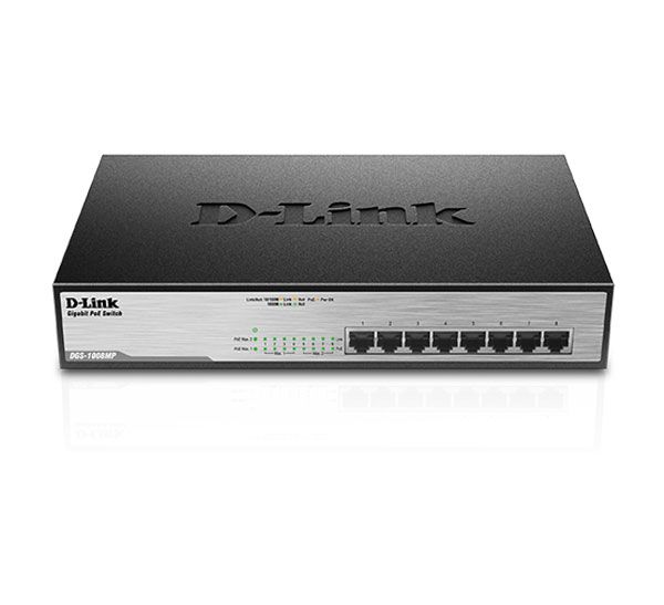 سوئیچ 8 پورت گیگابیتی PoE دی لینک مدل DGS-1008MP
