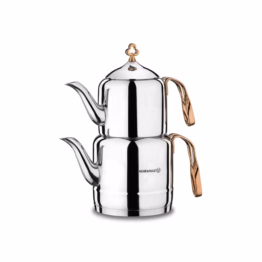 کتری و قوری کرکماز مدل ÇINTEMANI A213 ROSEGOLD