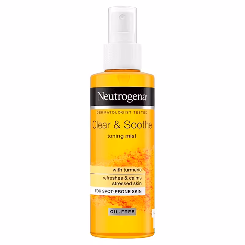 اسپری تونر پاک کننده و آرامش بخش زردچوبه نوتروژینا Neutrogena Clear and Soothe Toning Mist with Turmeric