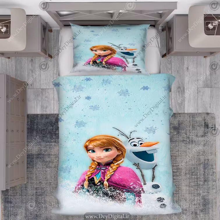 روتختی دخترانه سه بعدی فروزن pk-2963