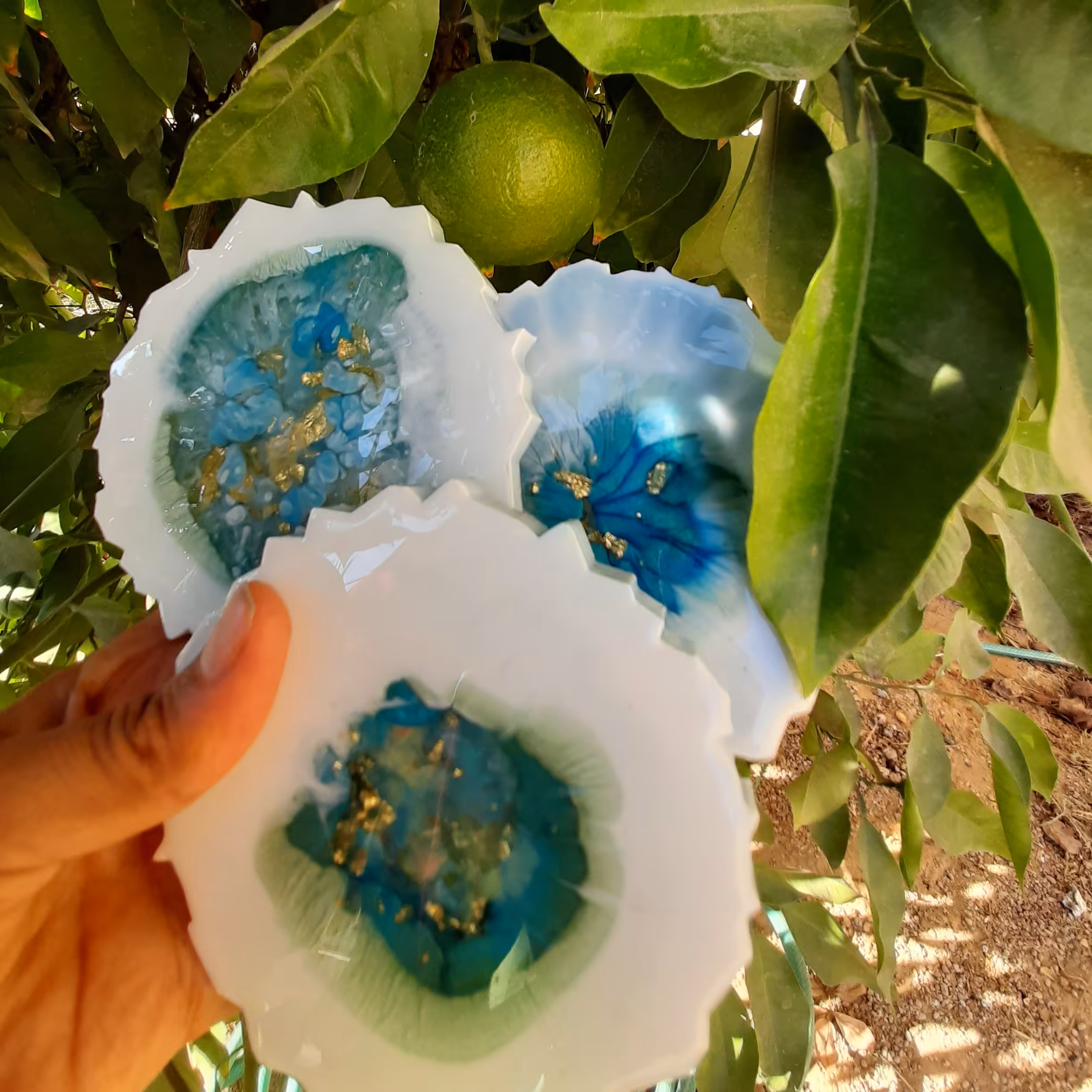 زیر لیوانی تمام رزین