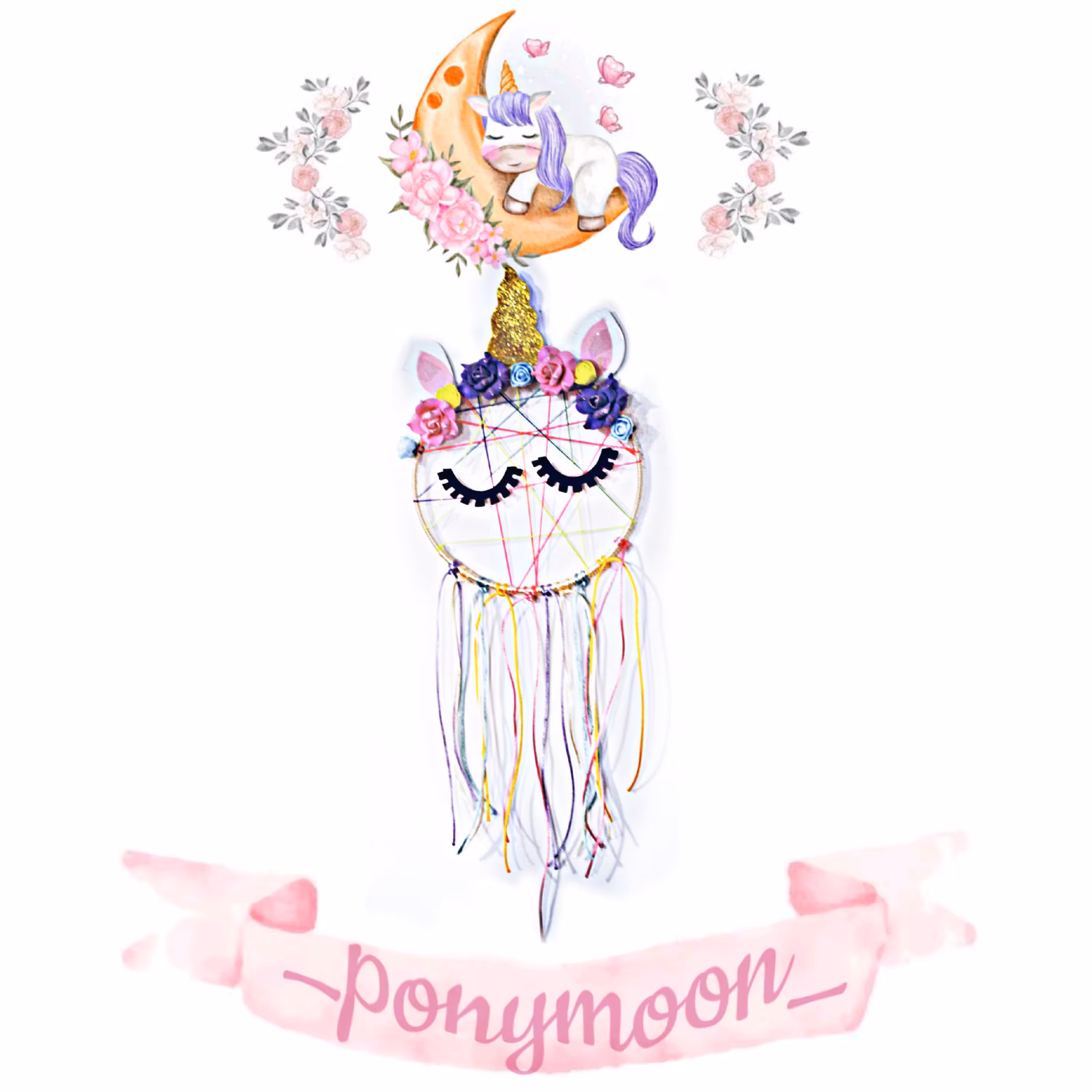 دریم کچر دیوار آویز یونیکورن تکشاخ