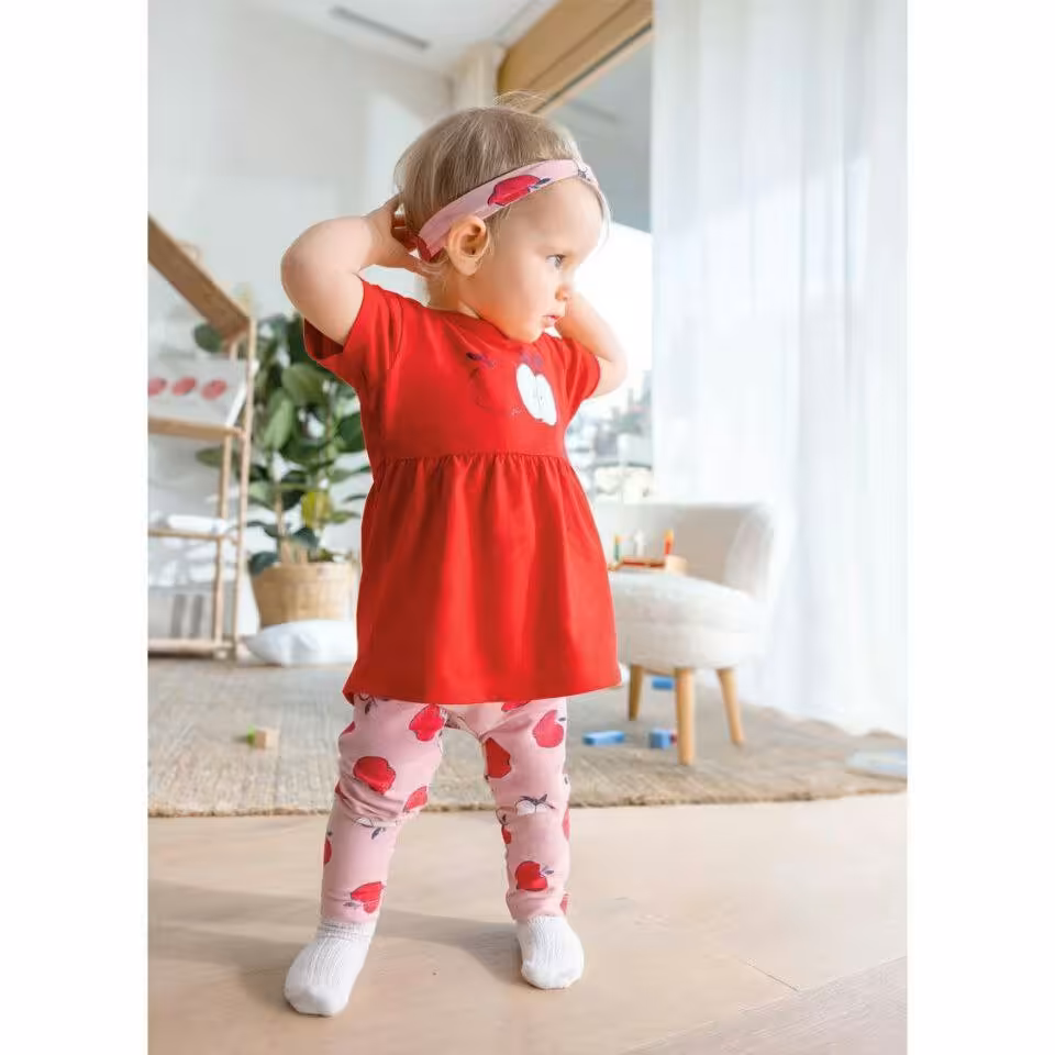 ست سه تکه دخترانه سایز 0 تا 2 ماه برند لوپیلو آلمان 