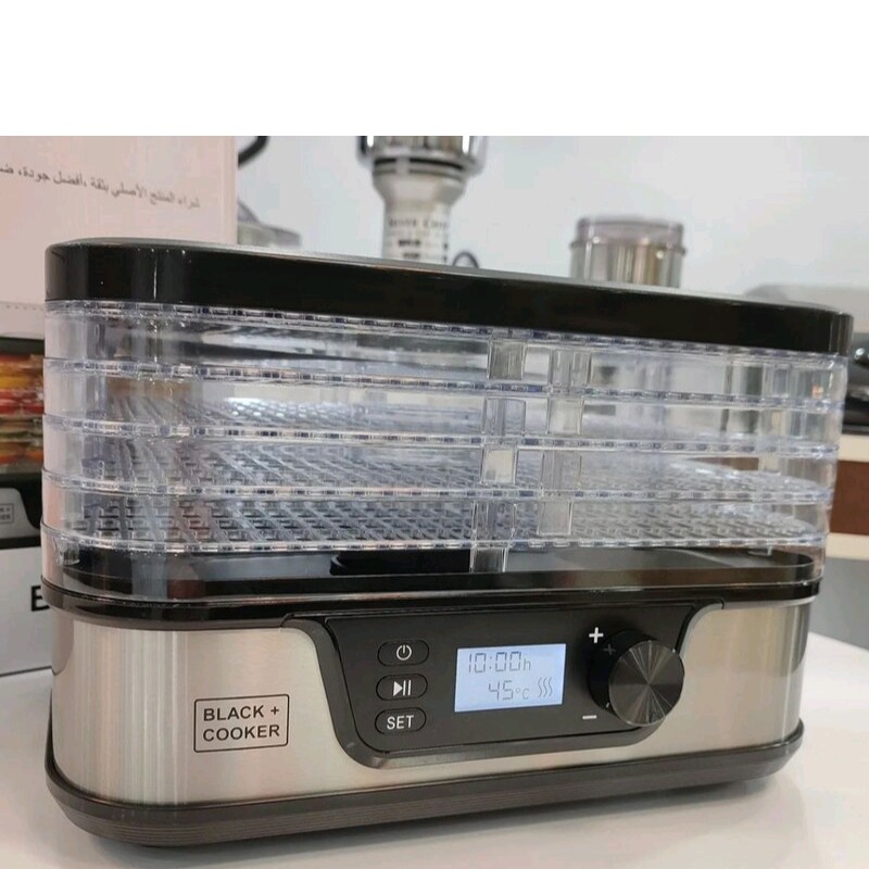میوه خشک کن 5طبقه بلک کوکر 380 وات با گارانتی یکساله