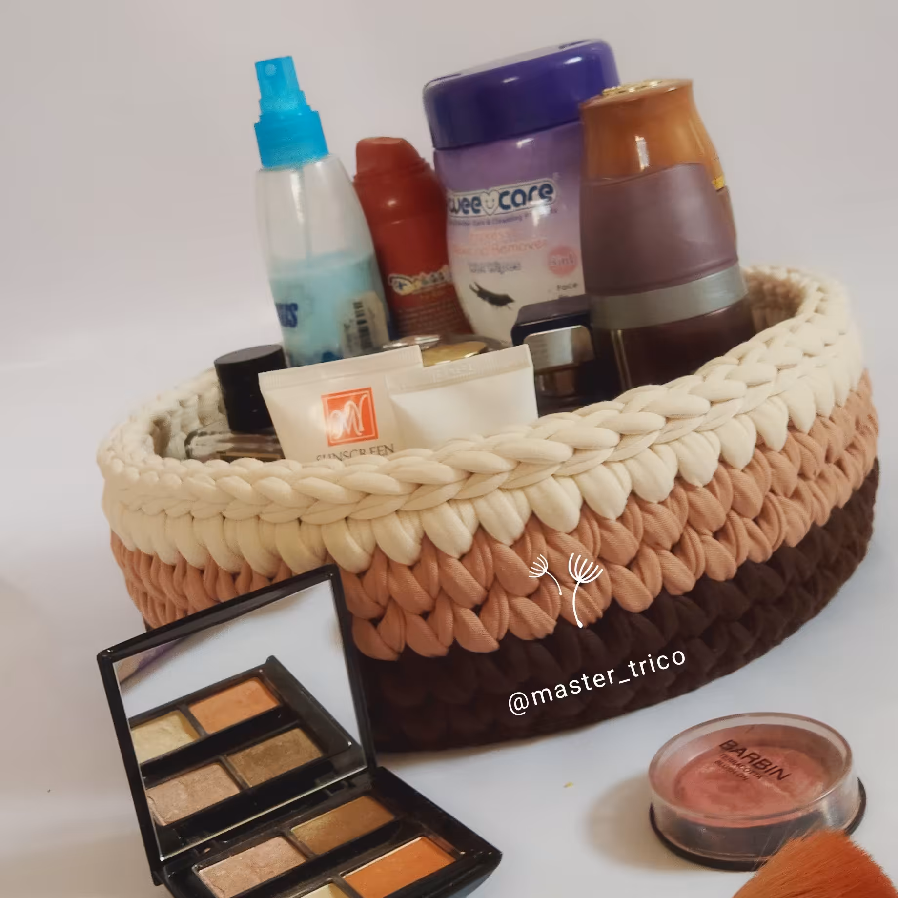 سبد باکس نظم دهنده تریکوبافی لوازم آرایش از غرفه انواع ست تریکو 