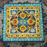 جعبه دمنوش سنتی ضد آب مربعی 20در20 طرح 6