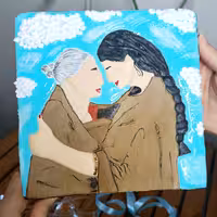 کوکی ایسینگ طرح مادر و دختر  