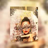 تابلو دیجیتال آرت با برجسته کاری شده با آیینه 