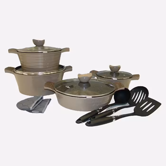 سرویس قابلمه 11 پارچه لاین نسکافه ای یونیک کد 7738