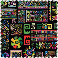 رومیزی مخمل طرح مراکشی سایز 40 در 40 مدل T10-553 شرکت رنس