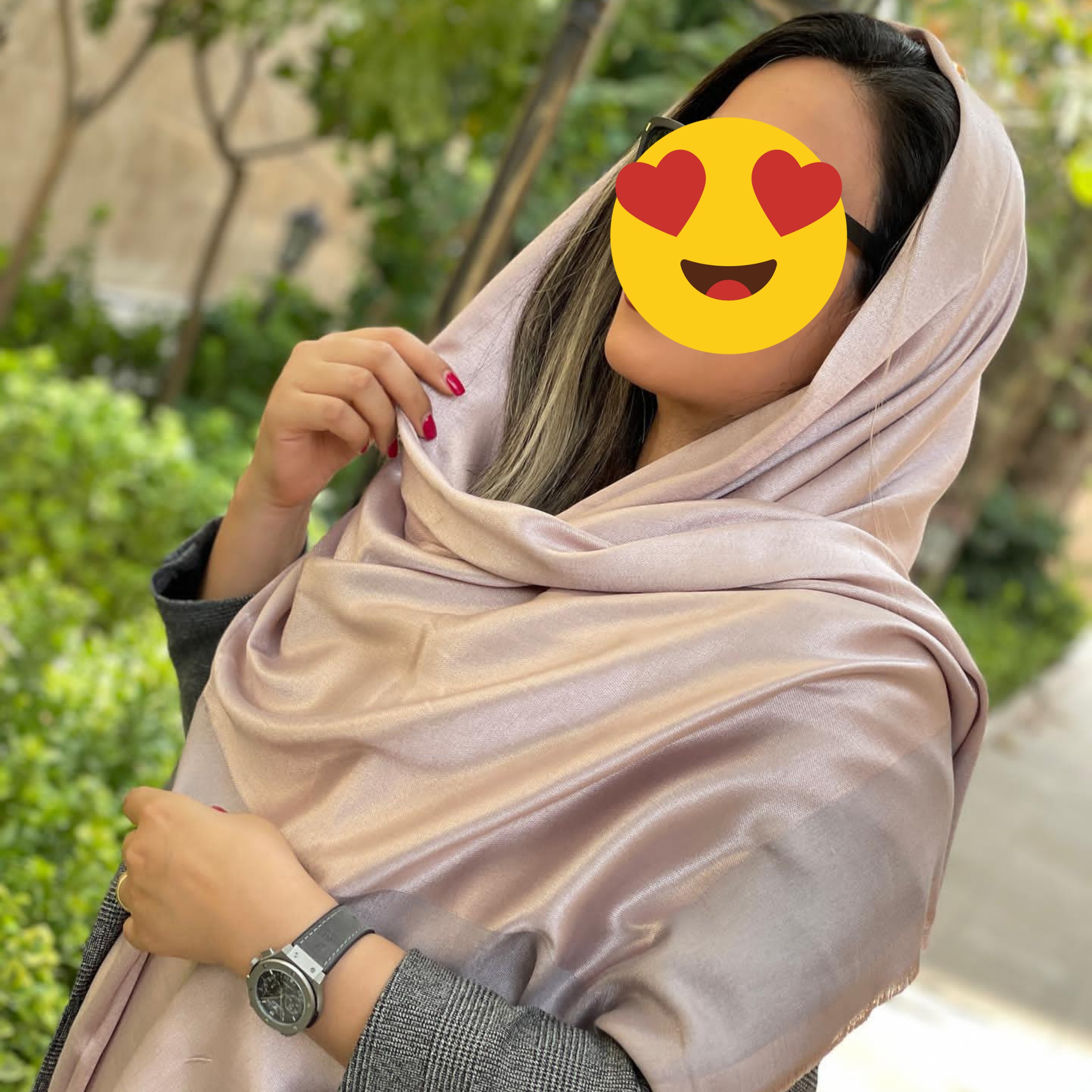 شال بامبو دو رو کرمی (ارسال رایگان)